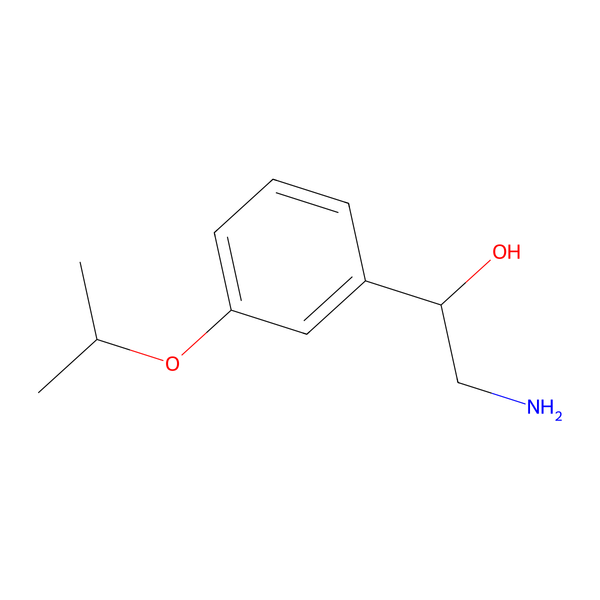 2-Amino-1-(3-(propan-2-yloxy)phenyl)ethan-1-ol molecular structure, CAS 1181589-84-3