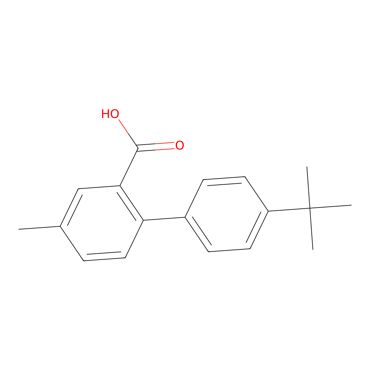 5-Methyl-2-(4-T-butylphenyl)benzoic acid molecular structure, CAS 1181595-90-3