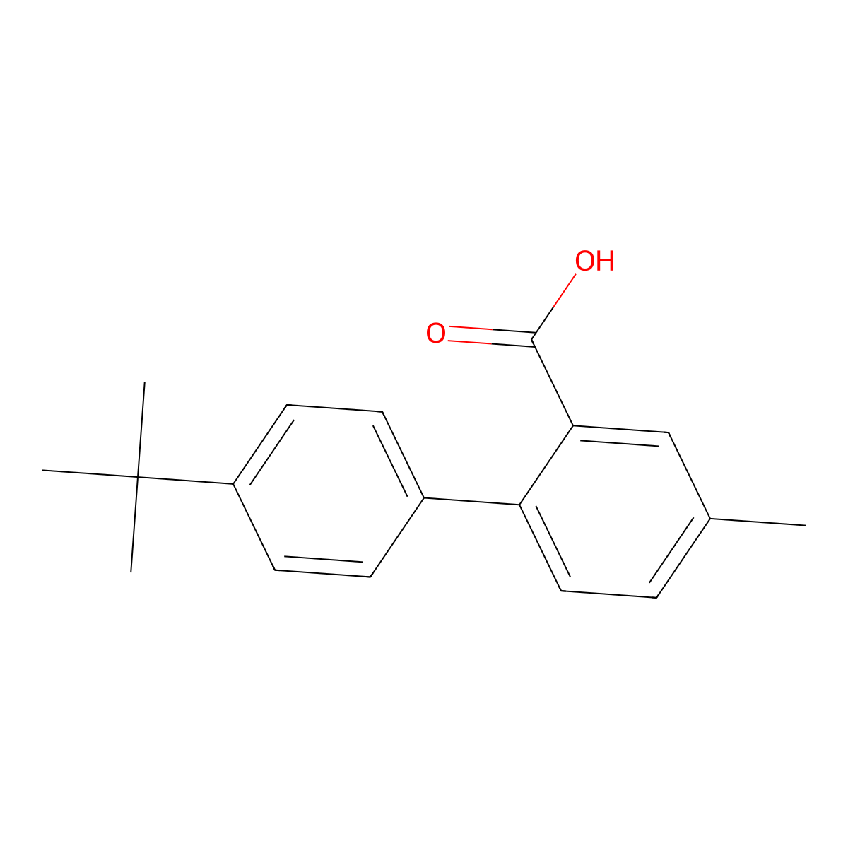 5-Methyl-2-(4-T-butylphenyl)benzoic acid molecular structure, CAS 1181595-90-3