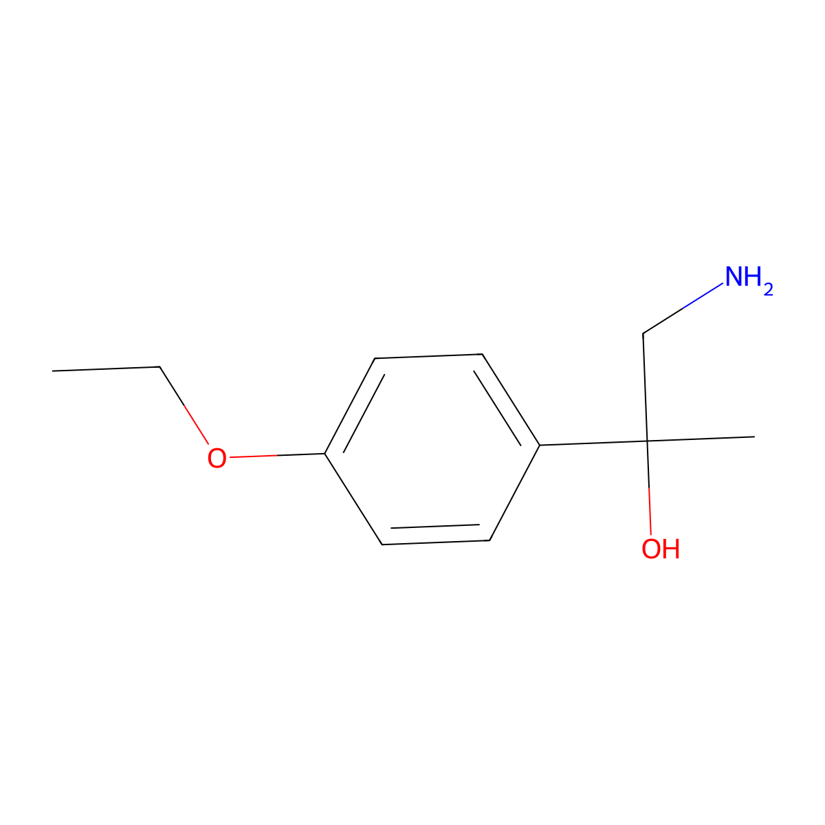 1-Amino-2-(4-ethoxyphenyl)propan-2-ol molecular structure, CAS 1181601-24-0