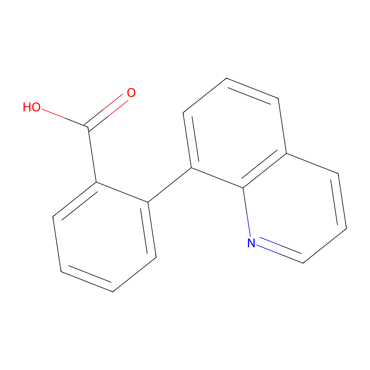 2-(Quinolin-8-yl)benzoic acid molecular structure, CAS 1181608-70-7