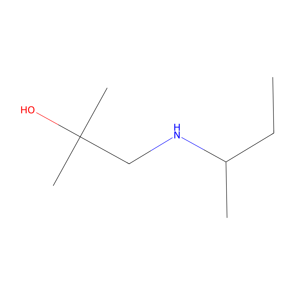 1-[(Butan-2-yl)amino]-2-methylpropan-2-ol molecular structure, CAS 1181614-99-2