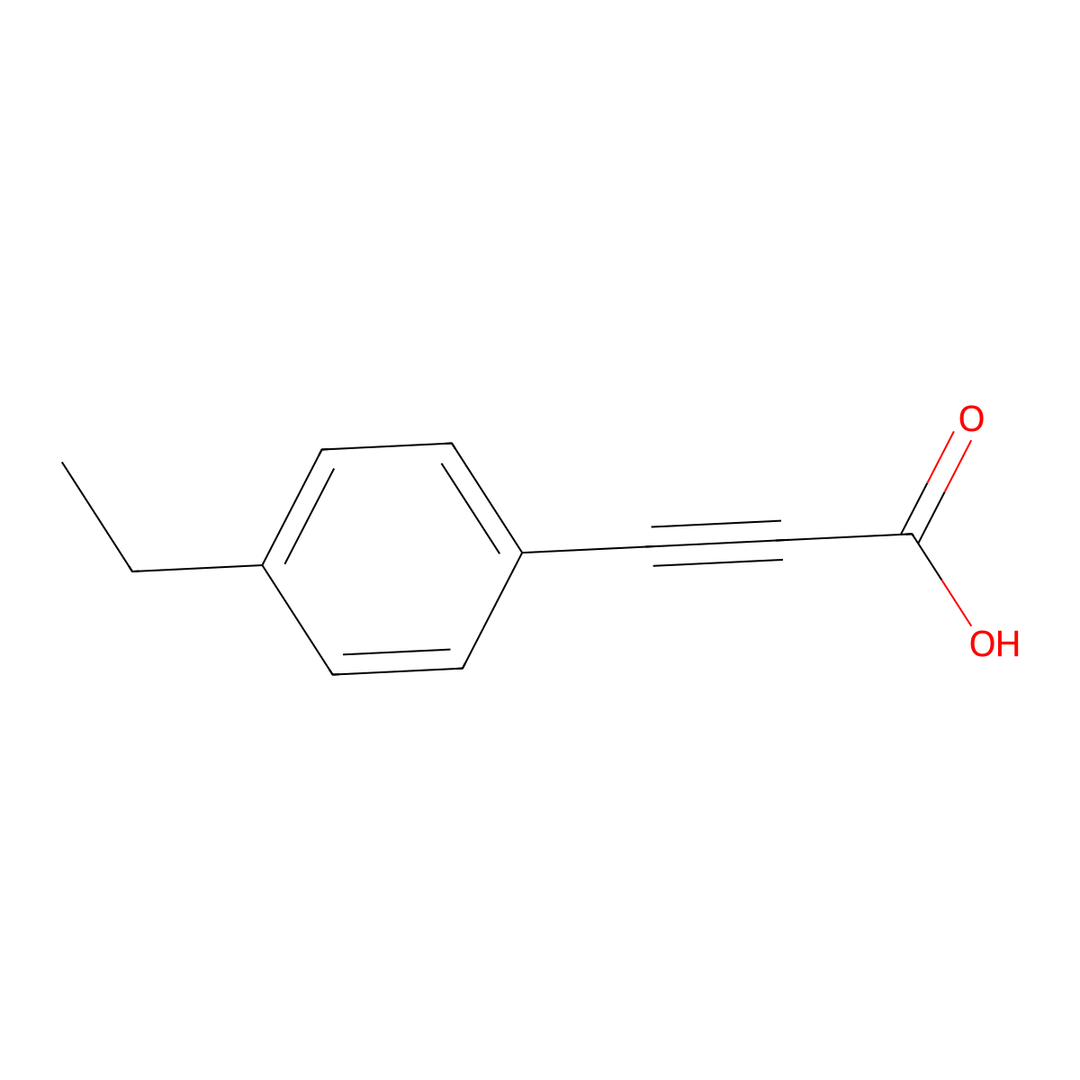 3-(4-Ethylphenyl)prop-2-ynoic acid molecular structure, CAS 1181615-23-5