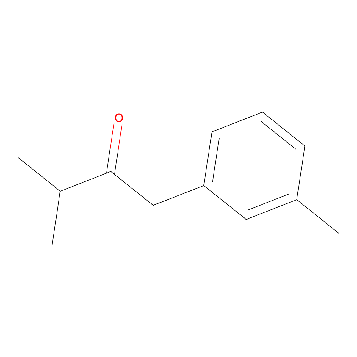 3-Methyl-1-(3-methylphenyl)butan-2-one molecular structure, CAS 1181615-30-4