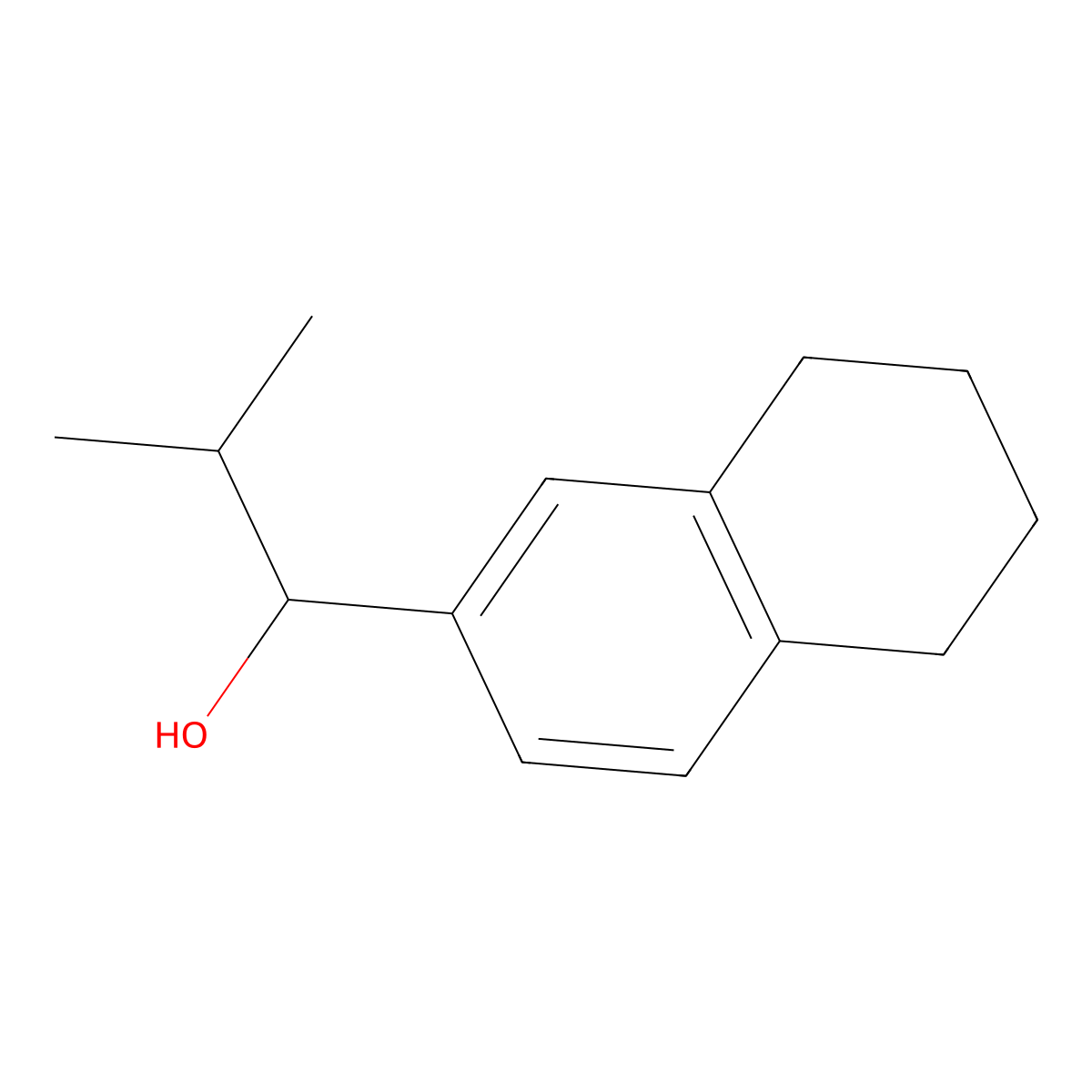 2-Methyl-1-(5,6,7,8-tetrahydronaphthalen-2-yl)propan-1-ol molecular structure, CAS 1181618-96-1