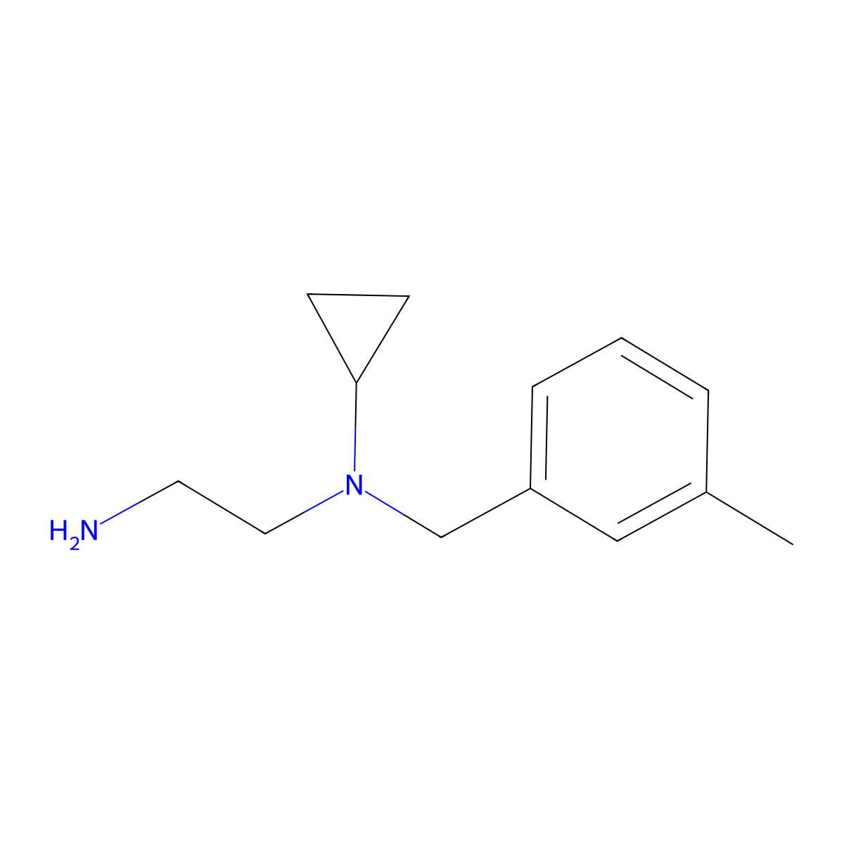 N1-Cyclopropyl-N1-(3-methylbenzyl)ethane-1,2-diamine molecular structure, CAS 1181619-00-0