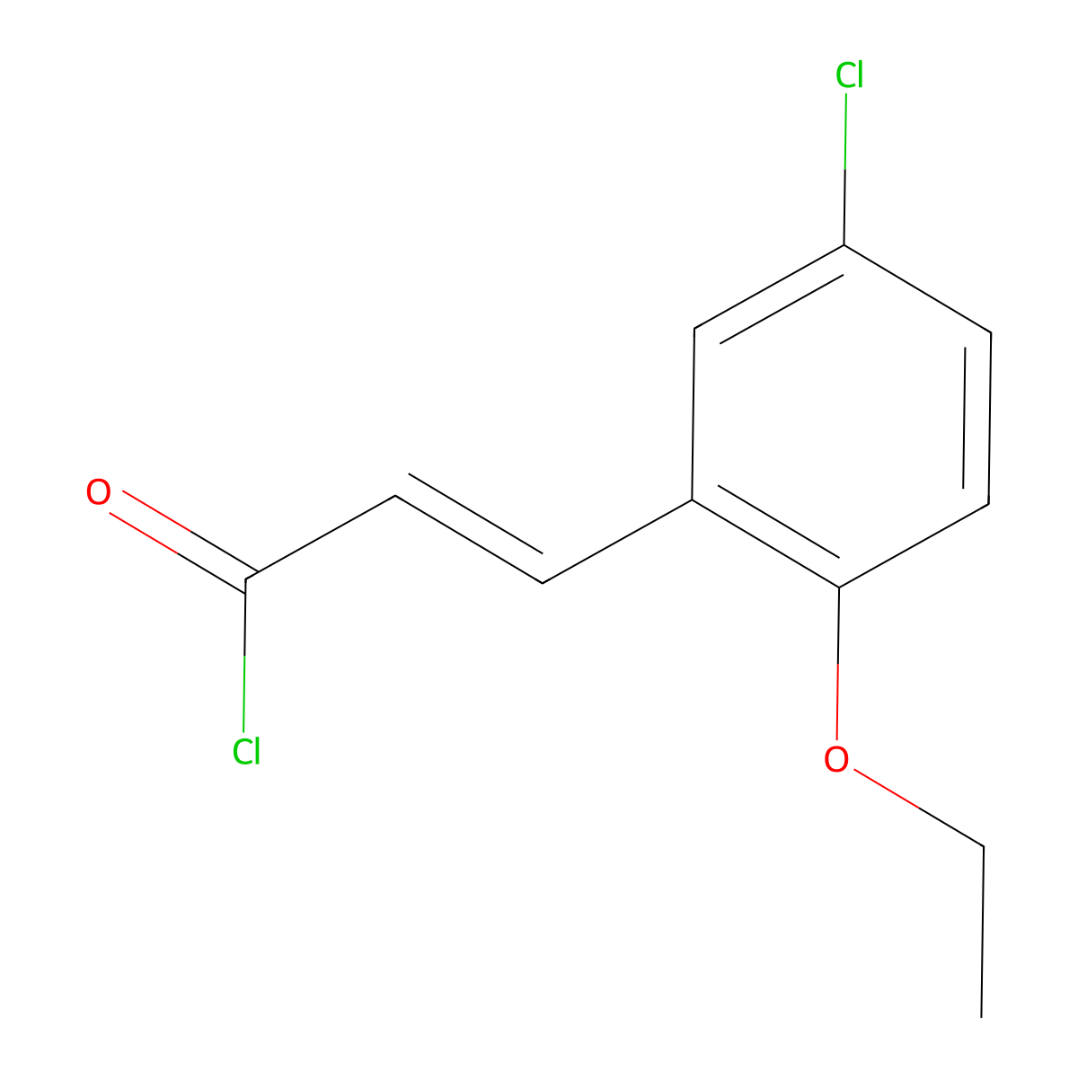 3-(5-Chloro-2-ethoxy-phenyl)-acryloyl chloride molecular structure, CAS 1181625-56-8