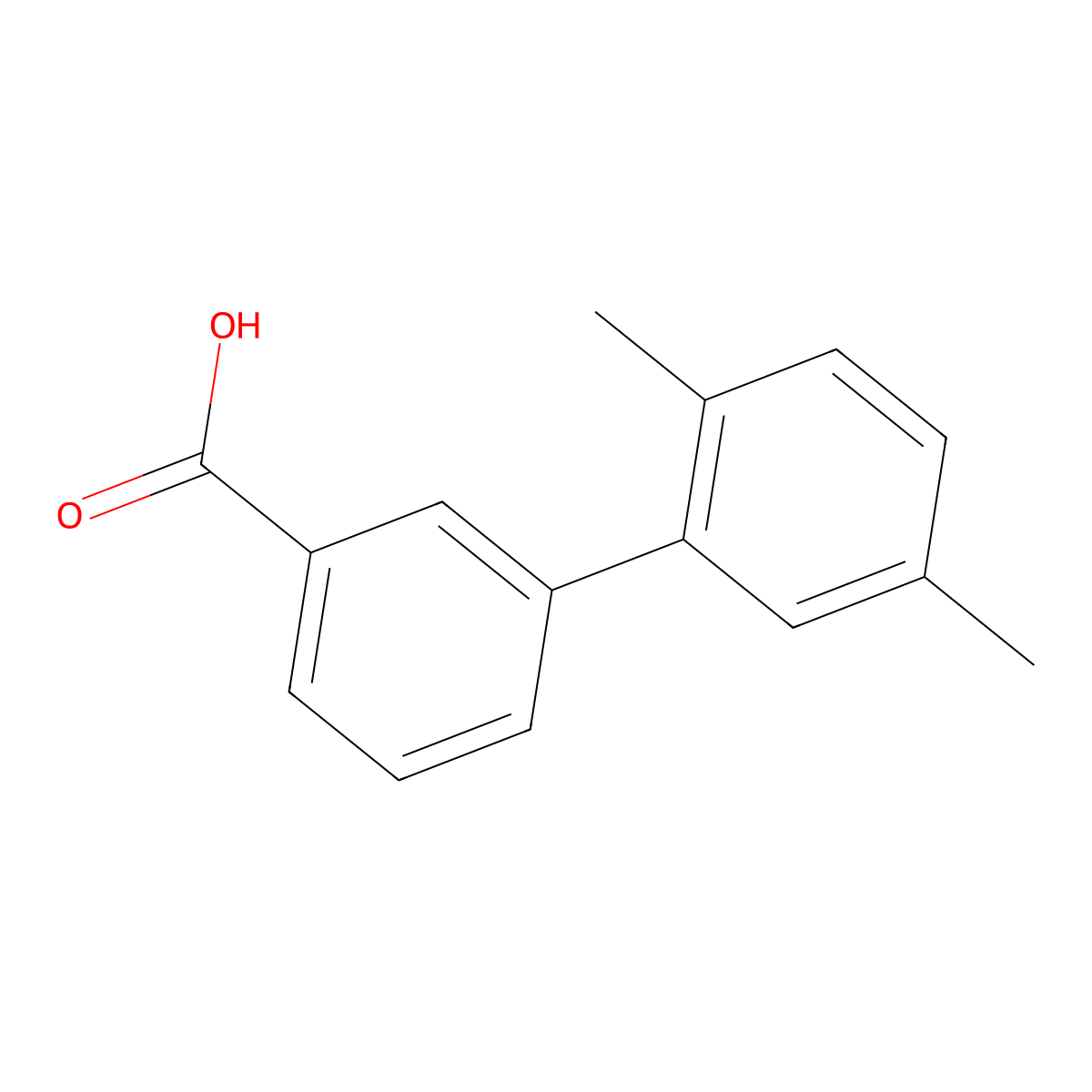 2',5'-Dimethylbiphenyl-3-carboxylic acid molecular structure, CAS 1181626-10-7