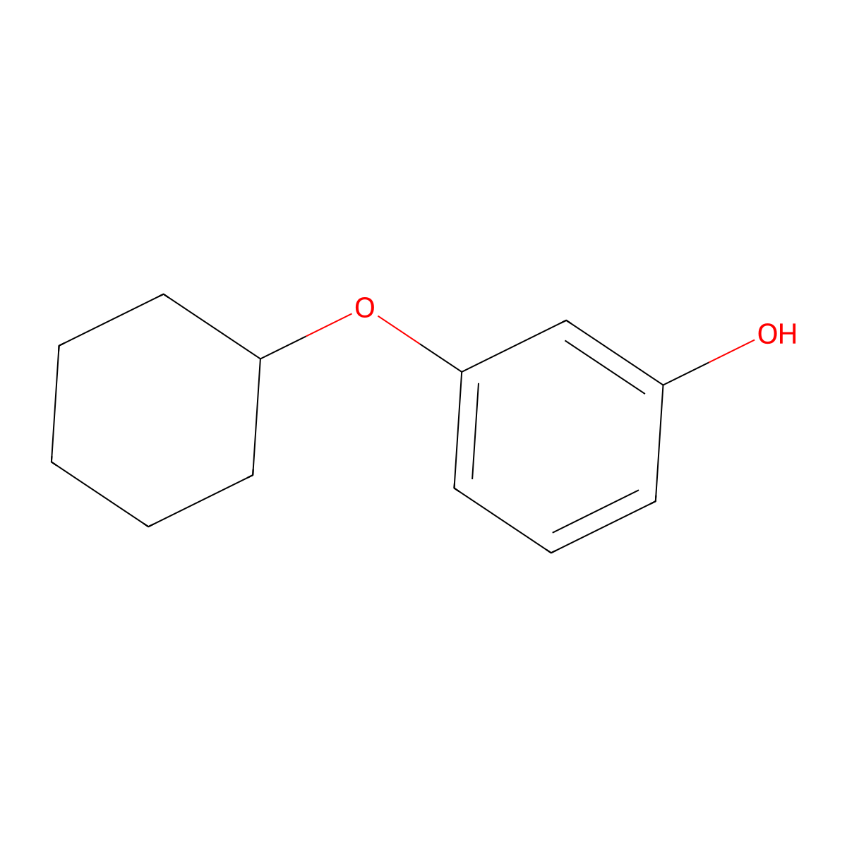3-(Cyclohexyloxy)phenol molecular structure, CAS 118163-40-9