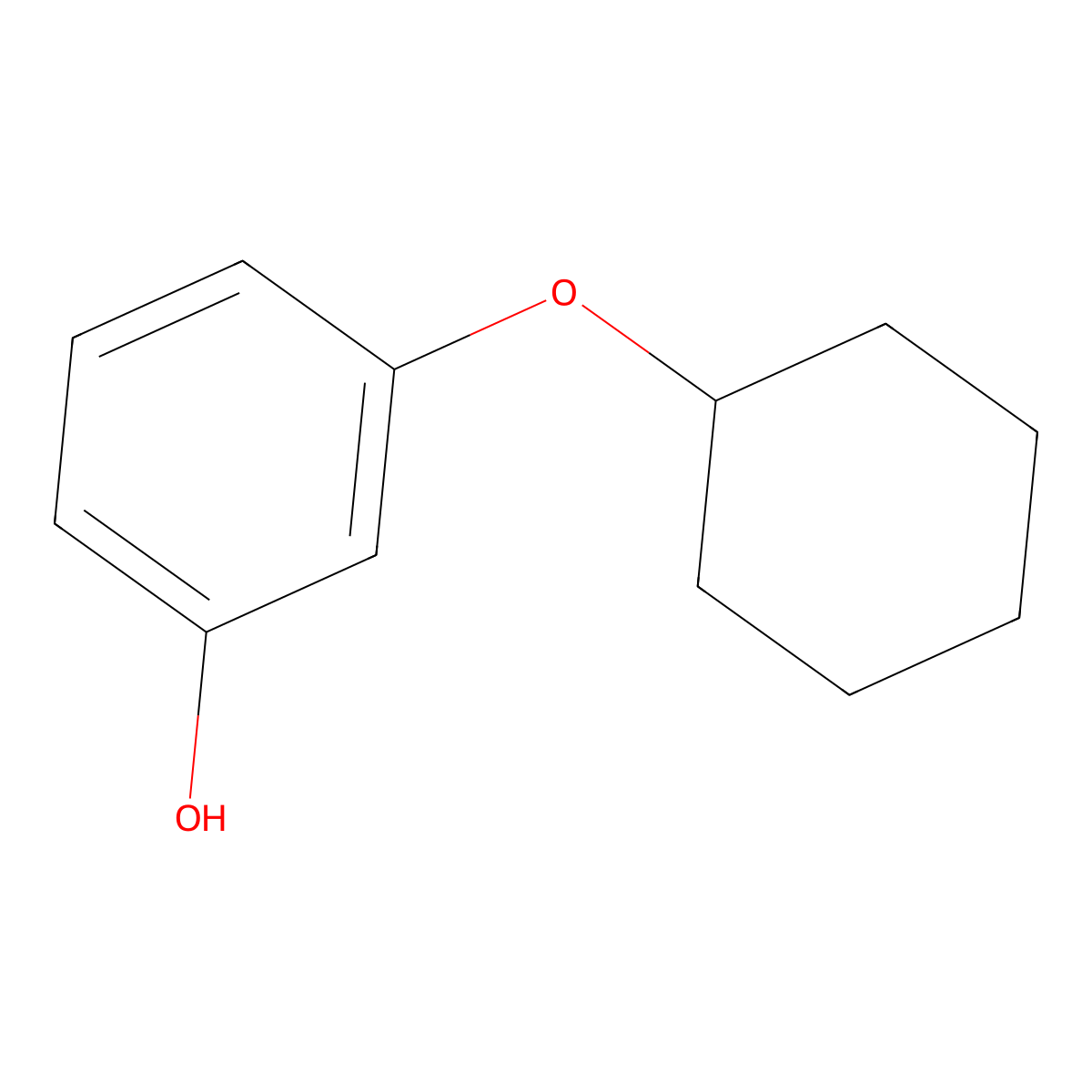 3-(Cyclohexyloxy)phenol molecular structure, CAS 118163-40-9