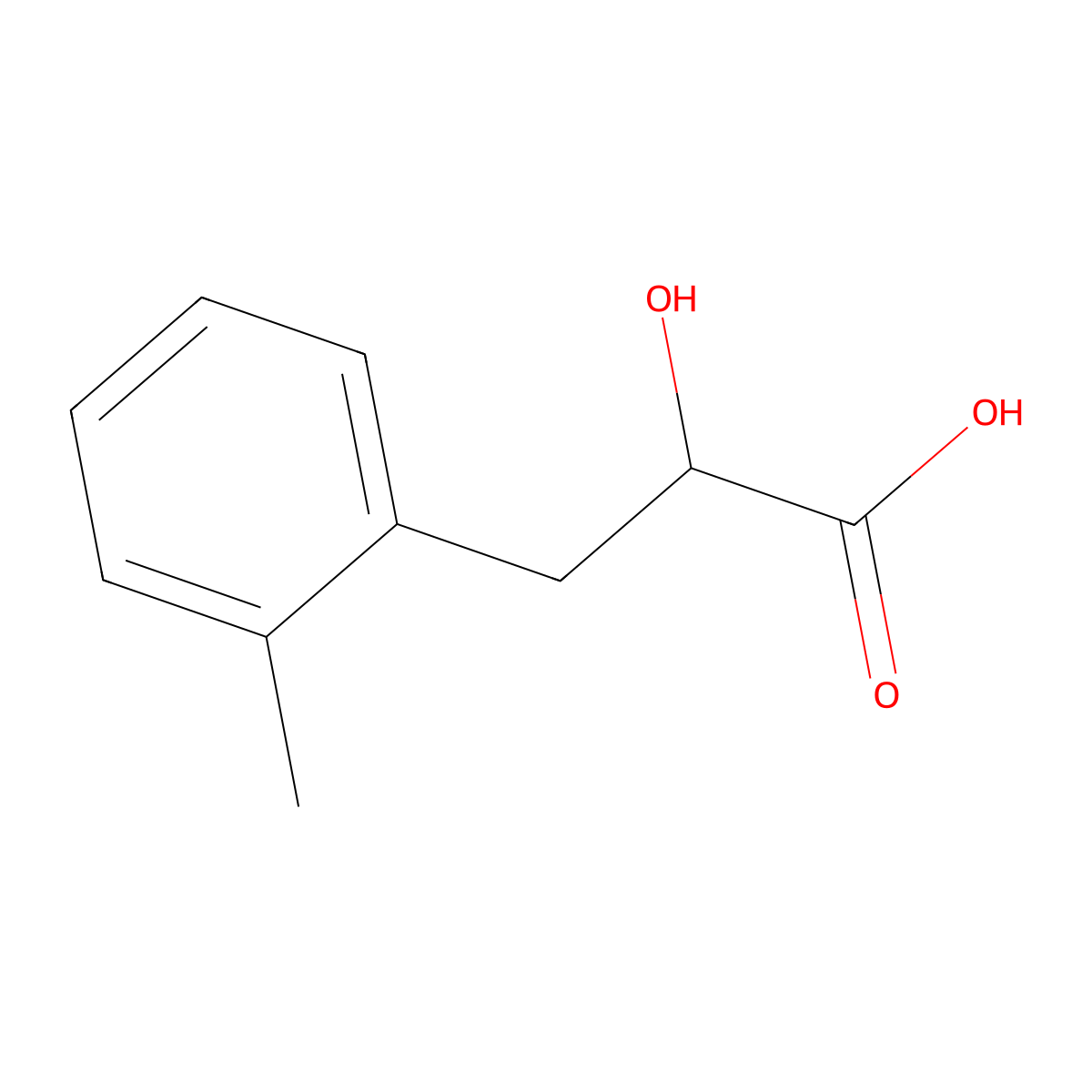 2-Hydroxy-3-(o-tolyl)propanoic acid molecular structure, CAS 1181631-87-7