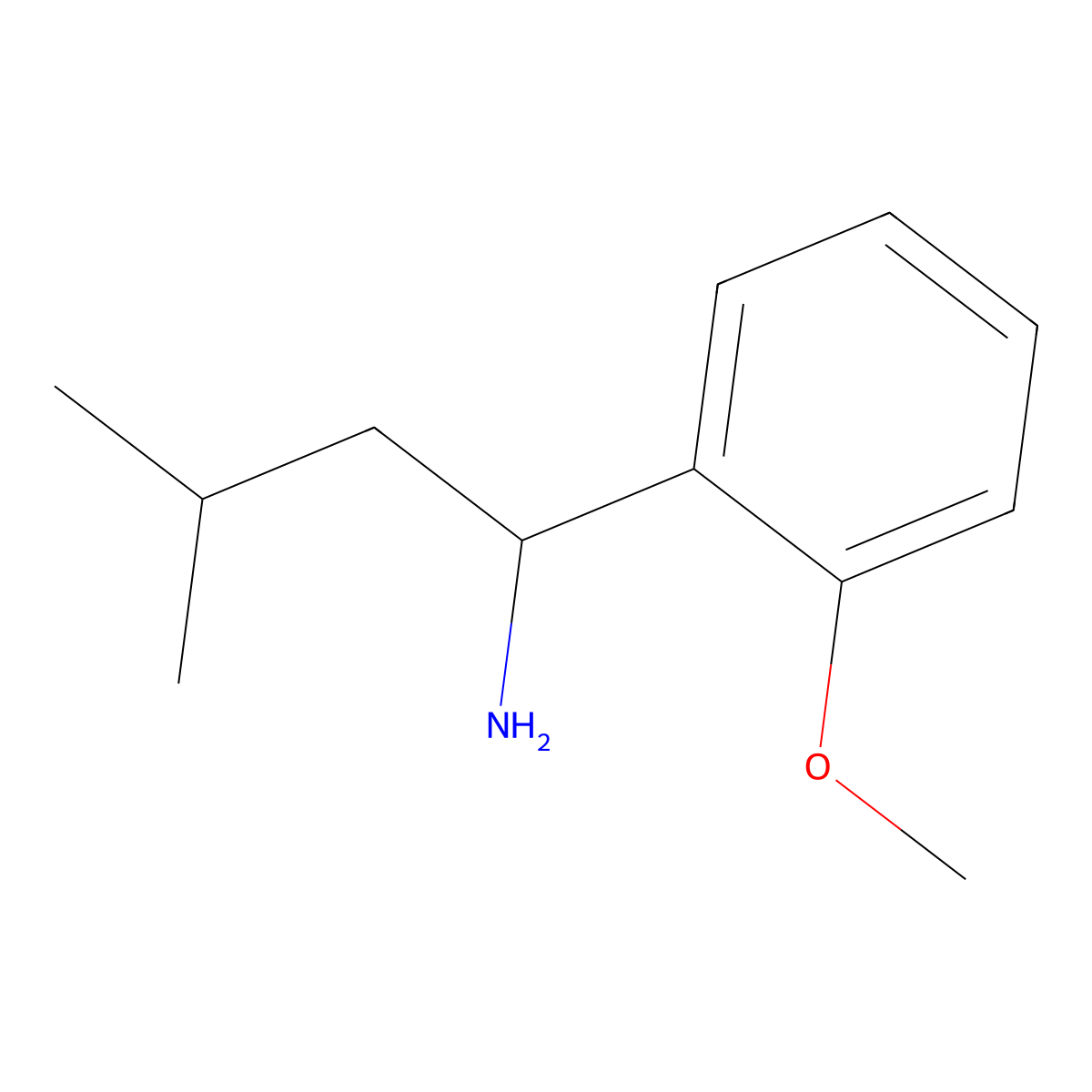 1-(2-Methoxyphenyl)-3-methylbutan-1-amine molecular structure, CAS 1181632-36-9