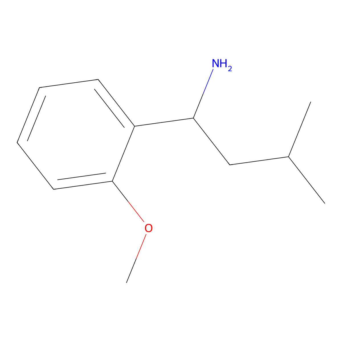 1-(2-Methoxyphenyl)-3-methylbutan-1-amine molecular structure, CAS 1181632-36-9