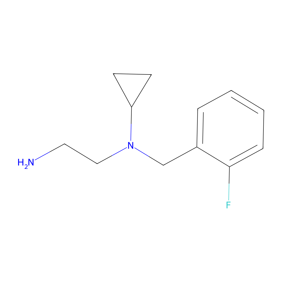 N1-Cyclopropyl-N1-(2-fluorobenzyl)ethane-1,2-diamine molecular structure, CAS 1181635-36-8