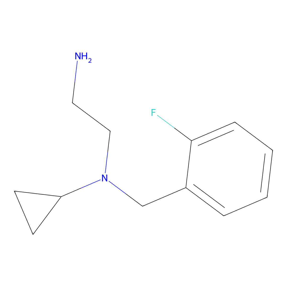 N1-Cyclopropyl-N1-(2-fluorobenzyl)ethane-1,2-diamine molecular structure, CAS 1181635-36-8