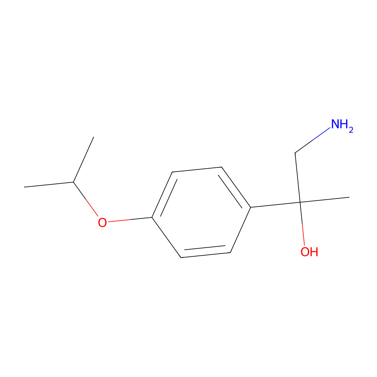 1-Amino-2-(4-isopropoxyphenyl)propan-2-ol molecular structure, CAS 1181635-52-8