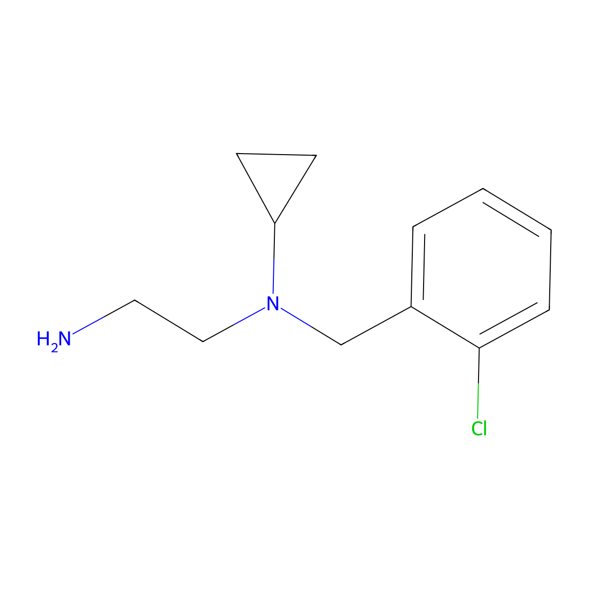 N1-(2-chlorobenzyl)-N1-cyclopropylethane-1,2-diamine molecular structure, CAS 1181637-73-9