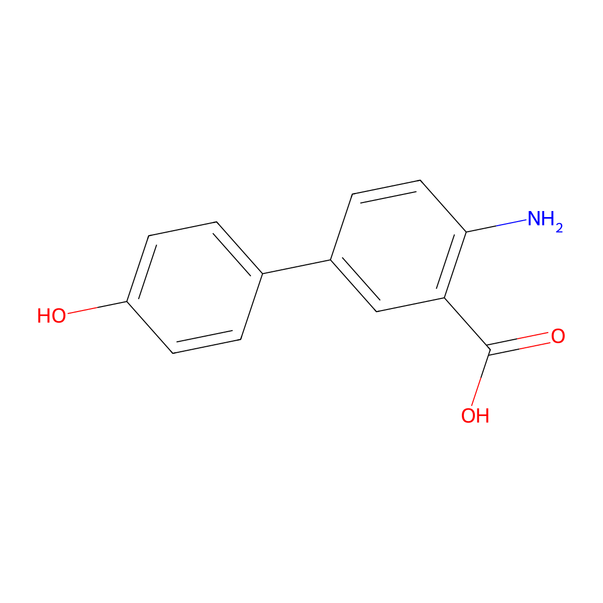 4-Amino-4'-hydroxy[1,1'-biphenyl]-3-carboxylic acid molecular structure, CAS 1181639-46-2