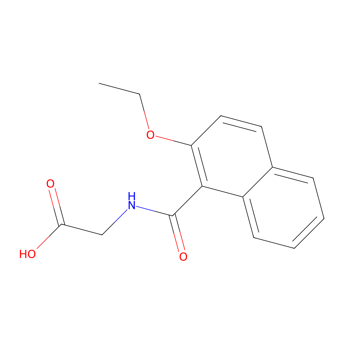 2-[(2-Ethoxynaphthalen-1-yl)formamido]acetic acid molecular structure, CAS 1181645-31-7