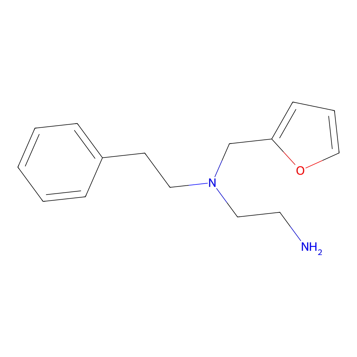 N-(2-Furylmethyl)-N-(2-phenylethyl)ethane-1,2-diamine molecular structure, CAS 1181680-47-6