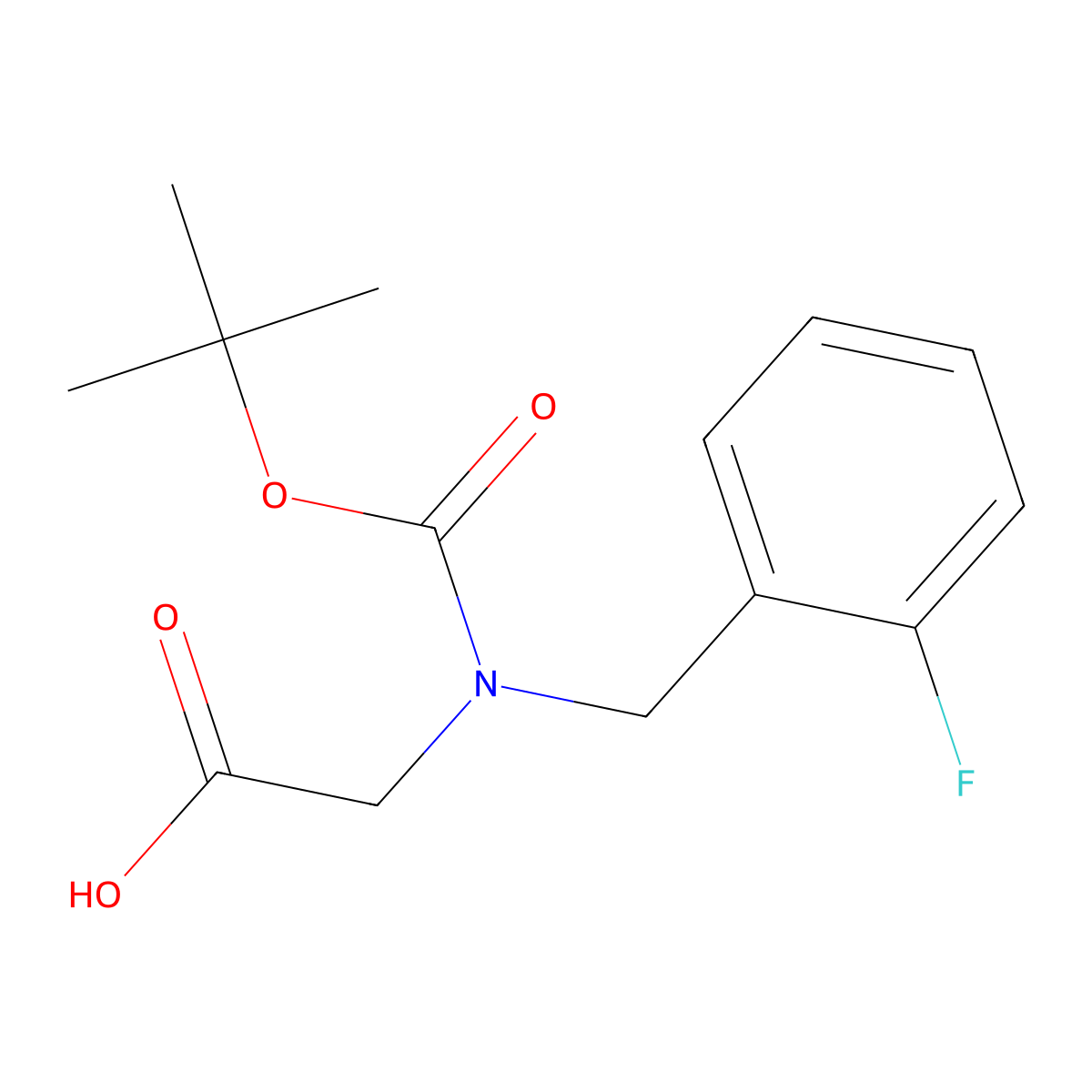 N-Boc-2-fluorobenzyl-glycine molecular structure, CAS 1181689-31-5