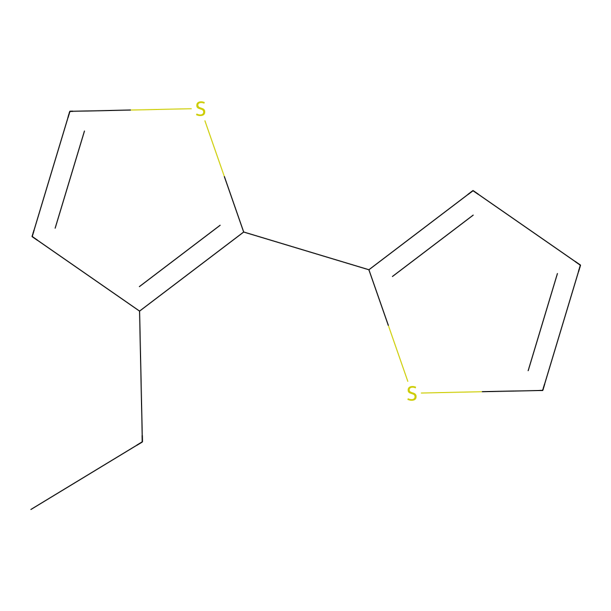 3-Ethyl-2,2'-bithiophene molecular structure, CAS 118169-63-4