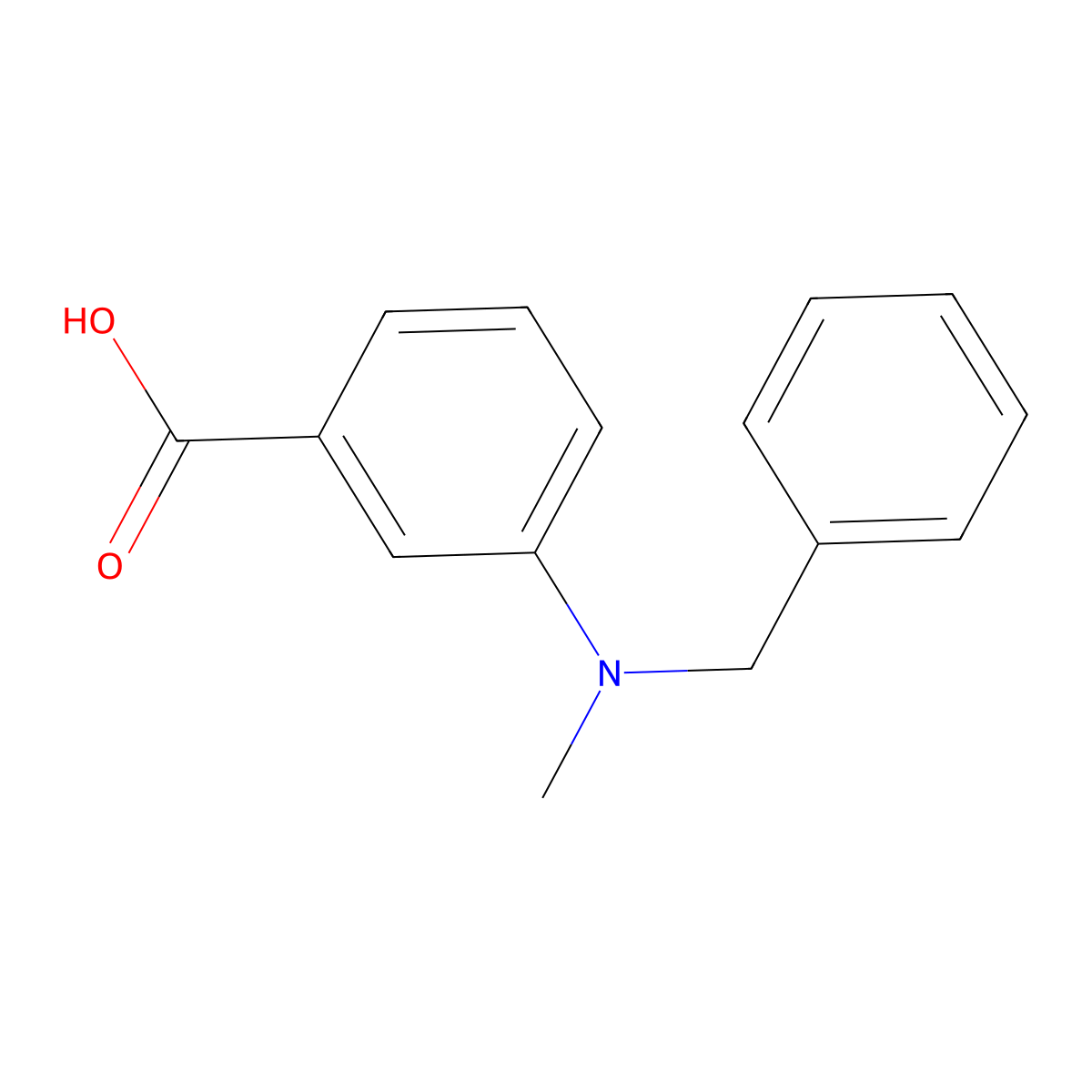 3-[Benzyl(methyl)amino]benzoic acid molecular structure, CAS 1181697-29-9