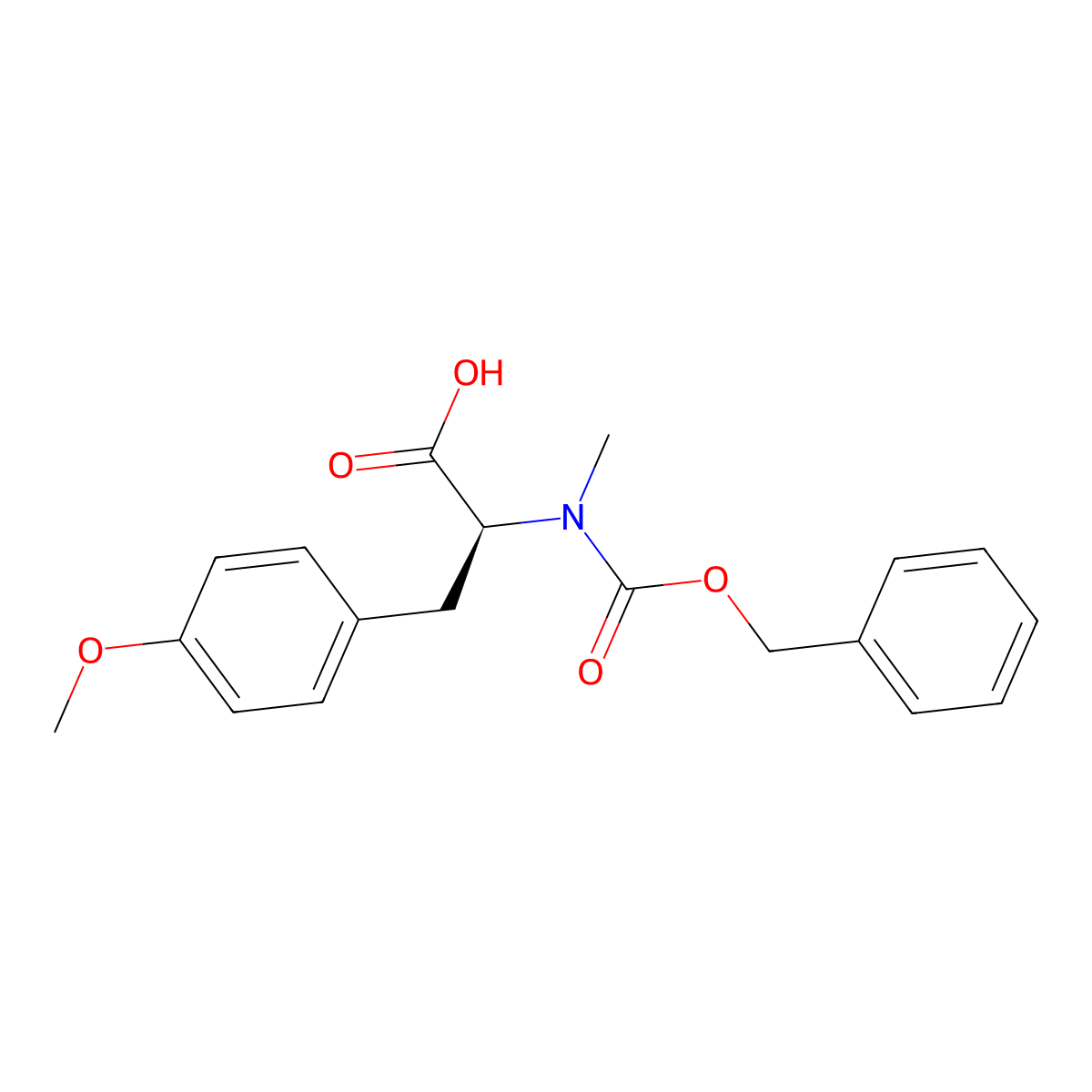 N-Cbz-N,O-dimethyltyrosine molecular structure, CAS 118171-80-5