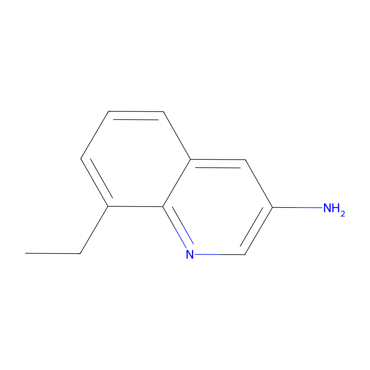 8-Ethylquinolin-3-amine molecular structure, CAS 1181710-28-0
