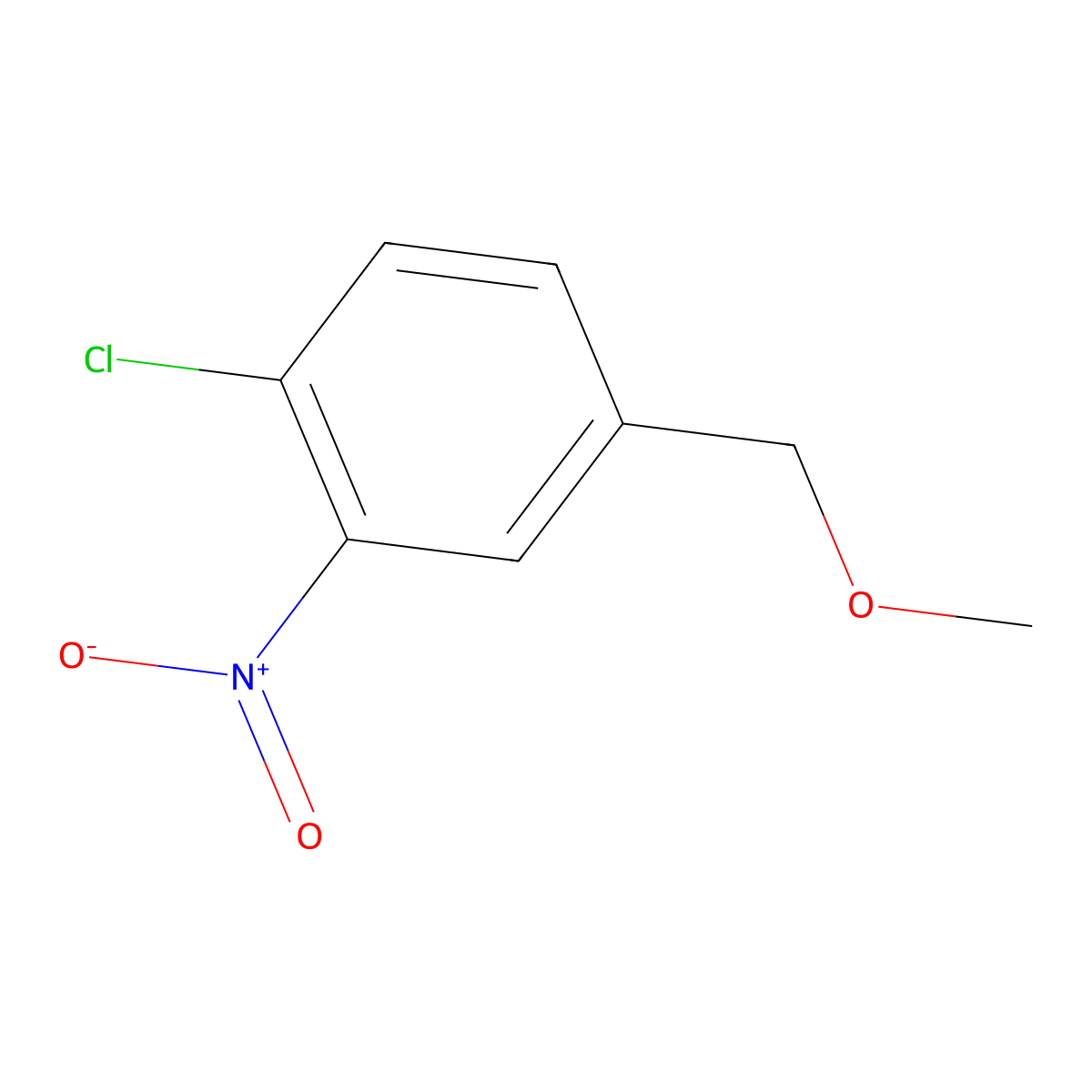 1-Chloro-4-(methoxymethyl)-2-nitrobenzene molecular structure, CAS 118172-76-2