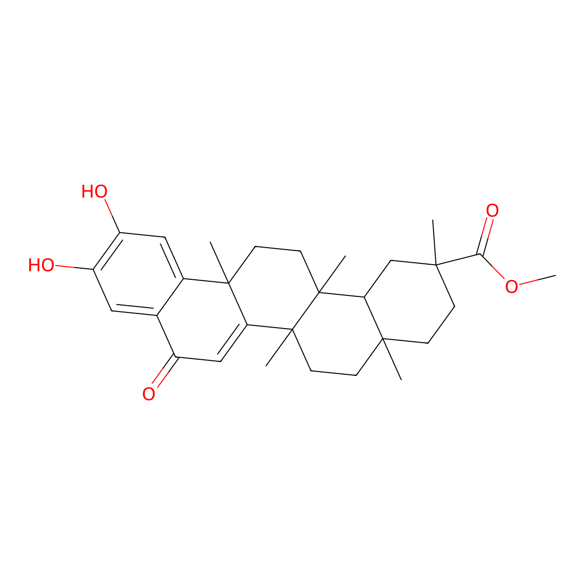 23-Nor-6-oxopristimerol molecular structure, CAS 118172-79-5