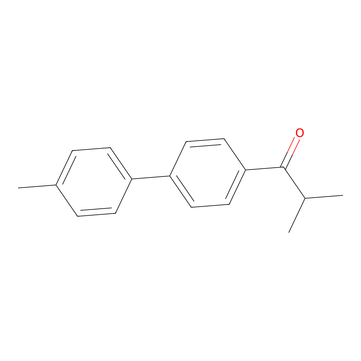 2-Methyl-1-(4'-methyl[1,1'-biphenyl]-4-yl)-1-propanone molecular structure, CAS 1181728-90-4