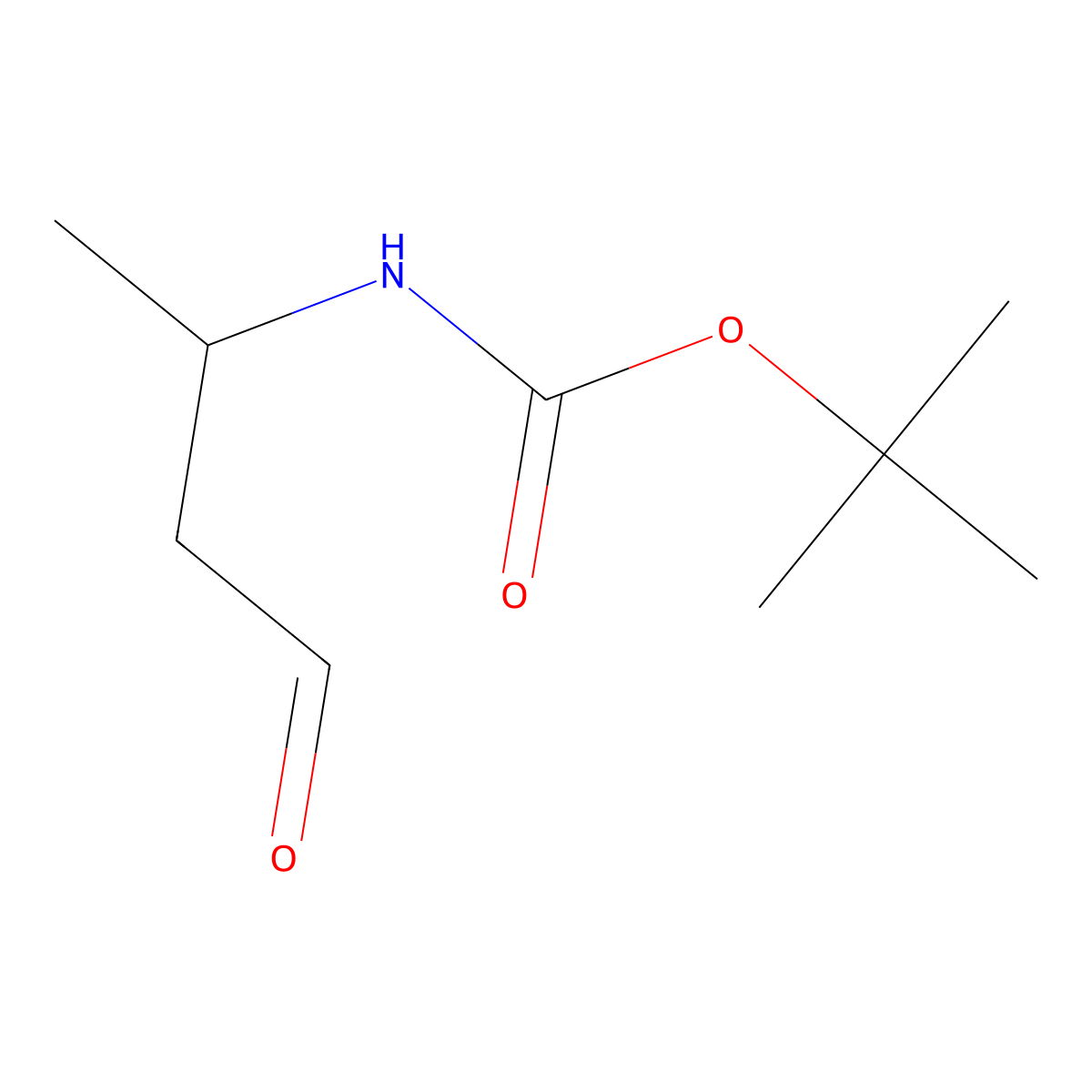 tert-butyl N-[(2S)-4-oxobutan-2-yl]carbamate molecular structure, CAS 118173-26-5