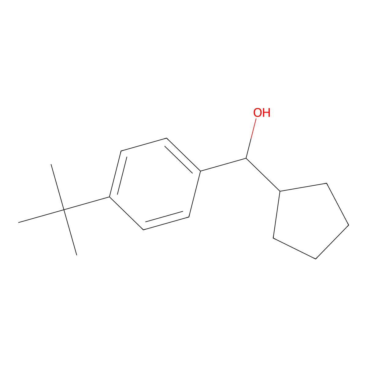alpha-Cyclopentyl-4-(1,1-dimethylethyl)benZenemethanol molecular structure, CAS 1181740-53-3