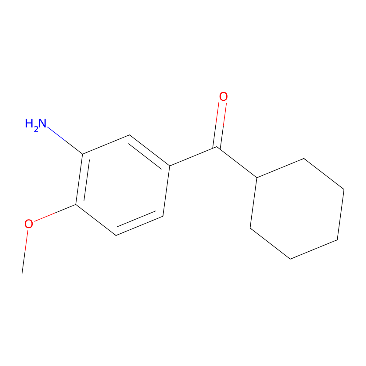 5-Cyclohexanecarbonyl-2-methoxyaniline molecular structure, CAS 1181740-68-0