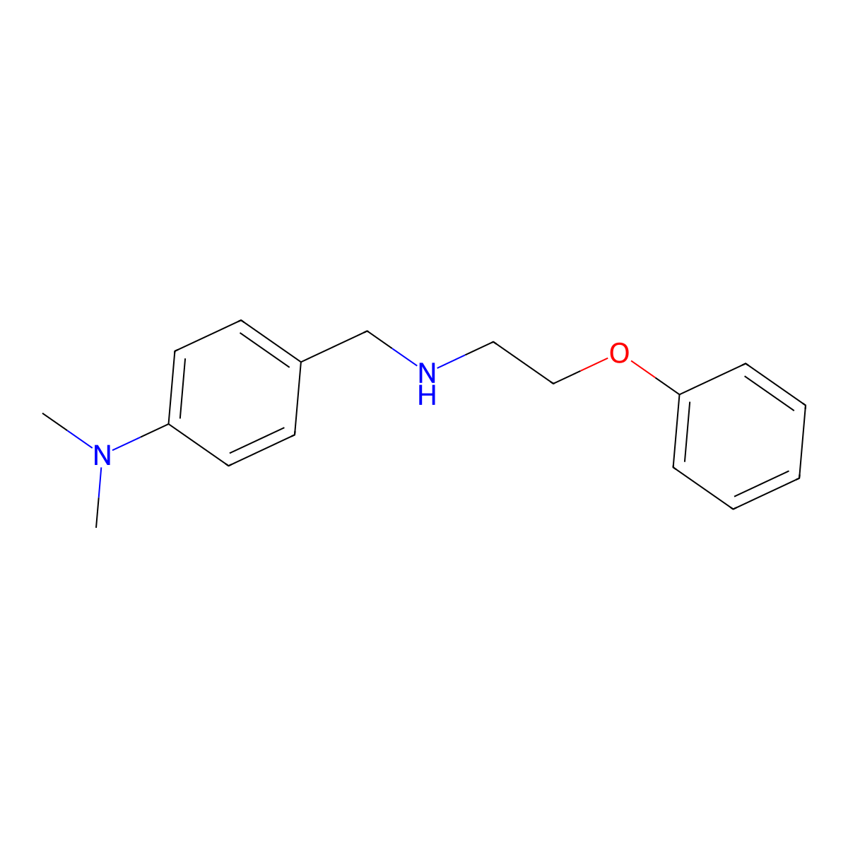 4-(Dimethylamino)-N-(2-phenoxyethyl)benzenemethanamine molecular structure, CAS 1181759-13-6