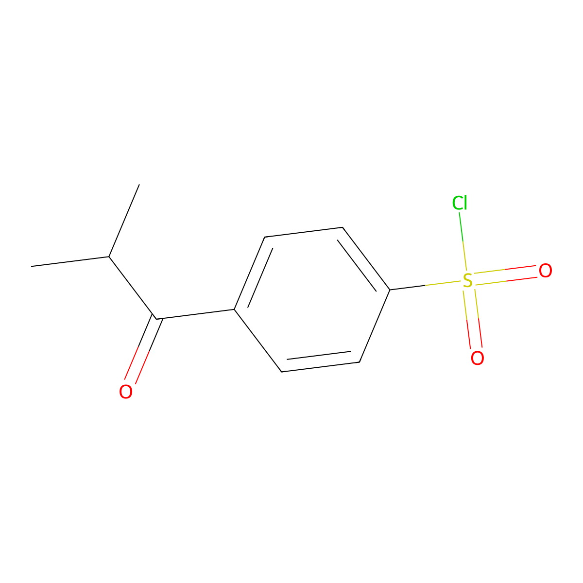 4-(2-Methylpropanoyl)benzene-1-sulfonyl chloride molecular structure, CAS 1181763-81-4