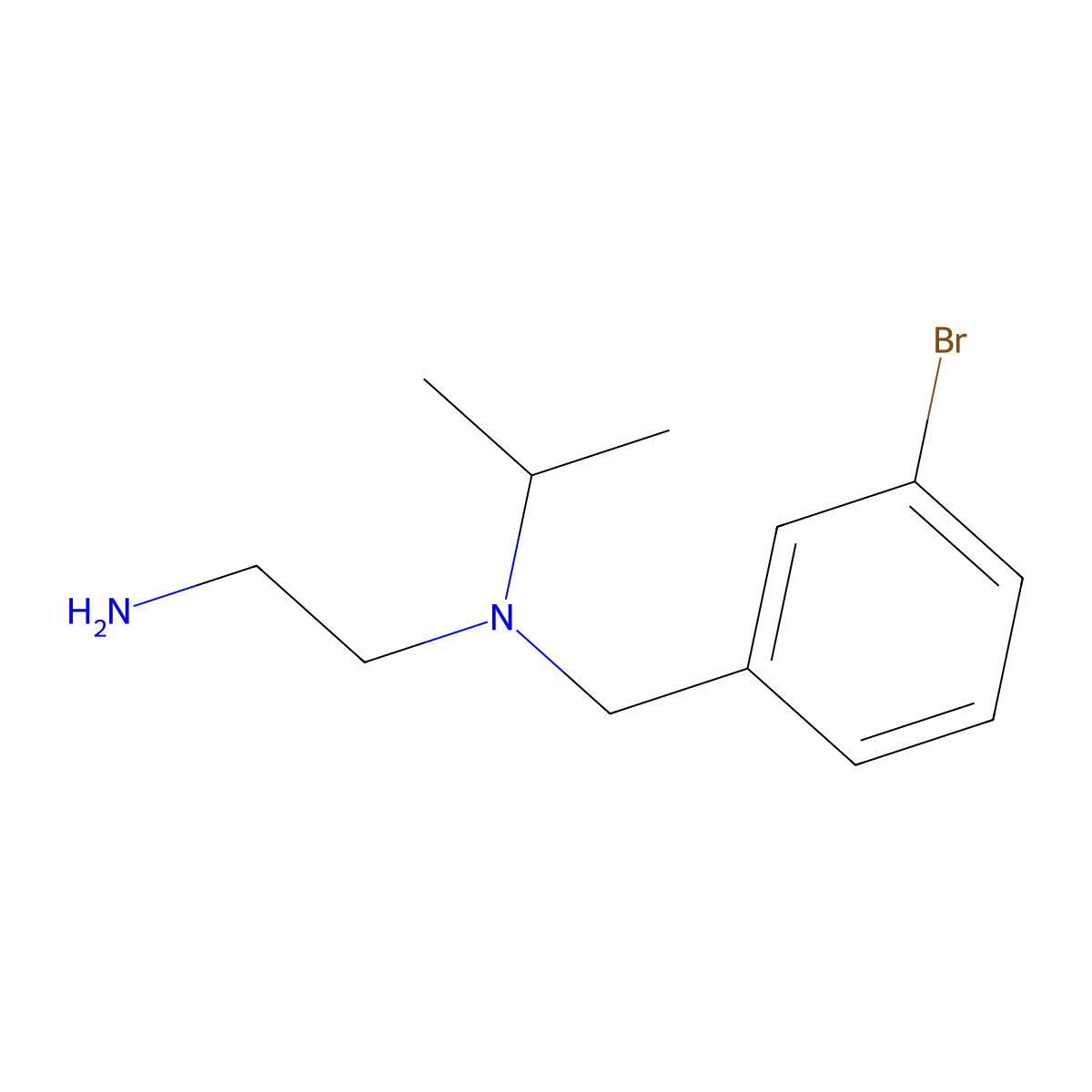 N1-(3-bromobenzyl)-N1-isopropylethane-1,2-diamine molecular structure, CAS 1181782-98-8