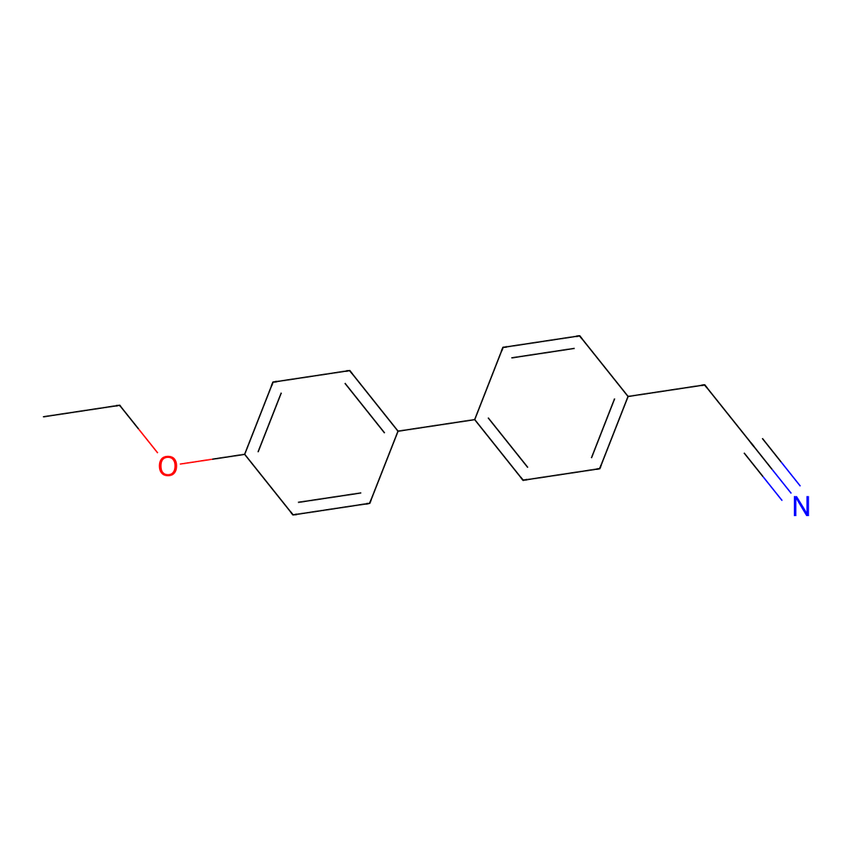 2-[4-(4-Ethoxyphenyl)phenyl]acetonitrile molecular structure, CAS 1181794-48-8