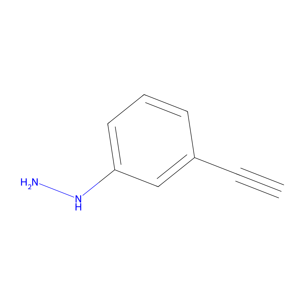 (3-Ethynylphenyl)hydrazine molecular structure, CAS 1181828-14-7