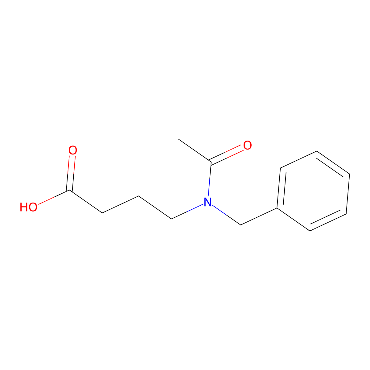 4-(N-benzylacetamido)butanoic acid molecular structure, CAS 1181969-06-1