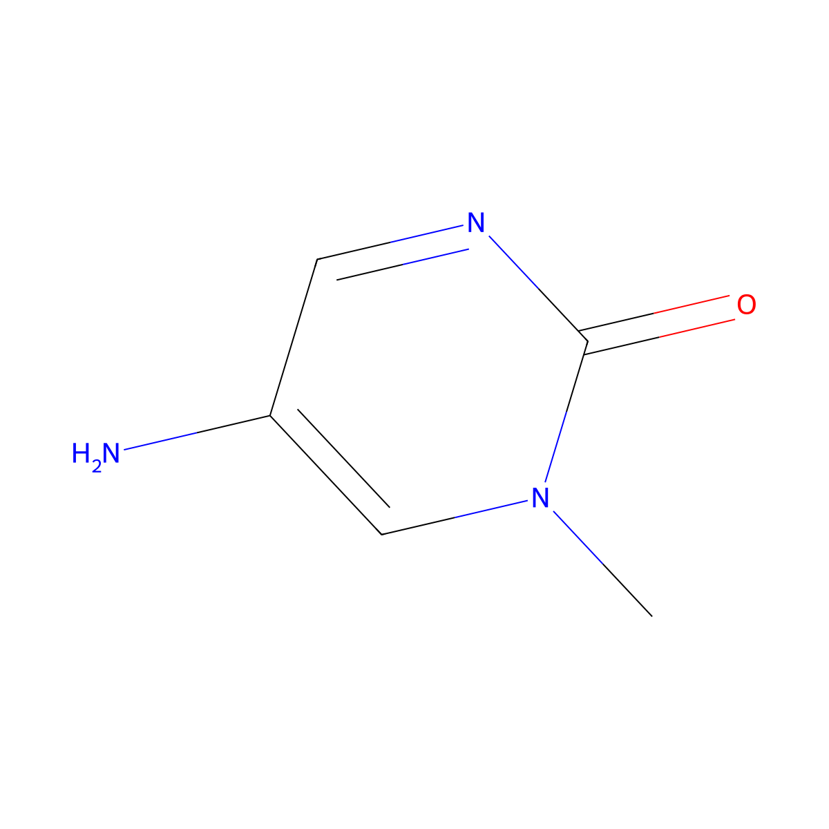 5-Amino-1-methylpyrimidin-2(1H)-one molecular structure, CAS 1181970-75-1