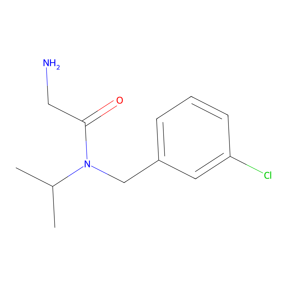 2-Amino-N-(3-chloro-benzyl)-N-isopropyl-acetamide molecular structure, CAS 1181977-17-2