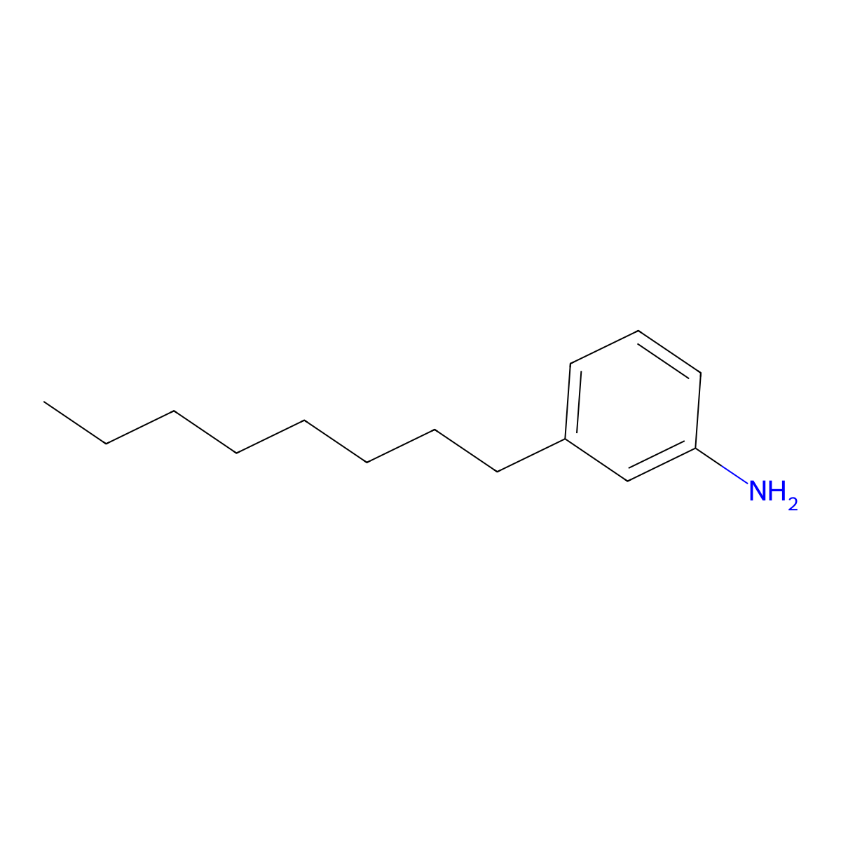 3-Octylaniline molecular structure, CAS 118198-99-5