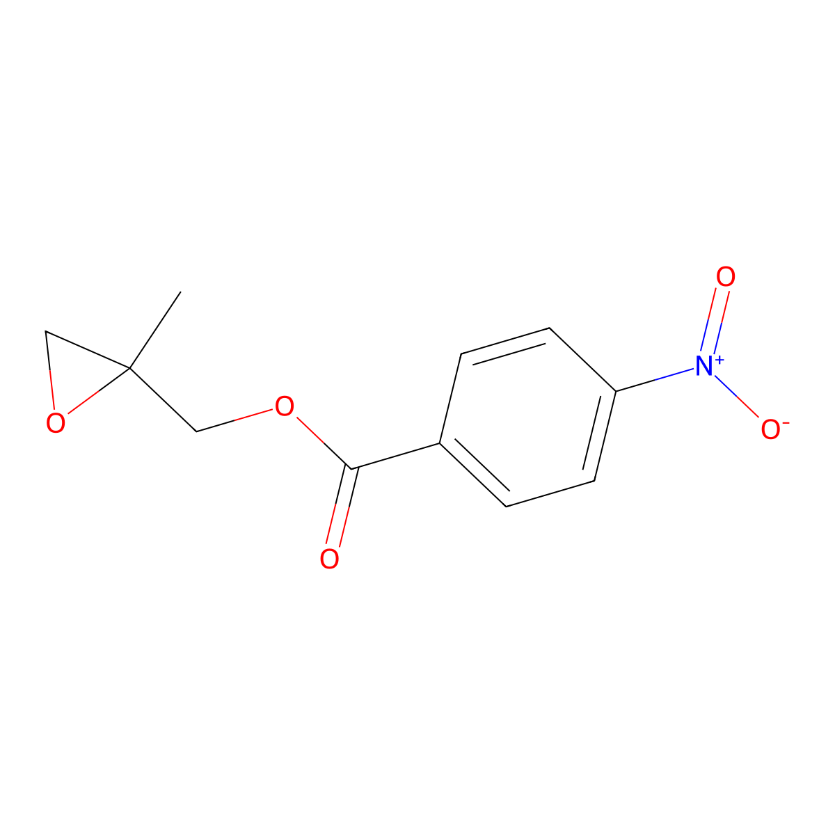 Oxiranemethanol, 2-methyl-, 4-nitrobenzoate, (2S)- molecular structure, CAS 118200-96-7