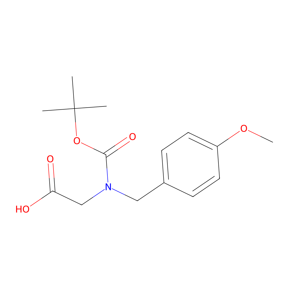 N-Boc-4-methoxybenzyl-glycine molecular structure, CAS 1182025-02-0