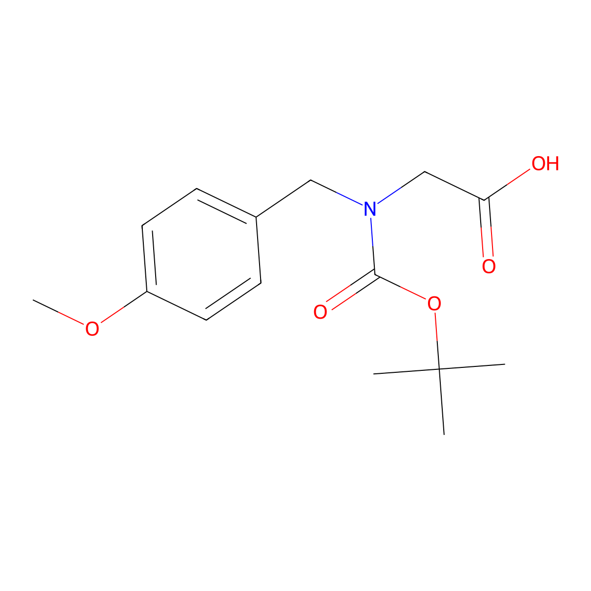 N-Boc-4-methoxybenzyl-glycine molecular structure, CAS 1182025-02-0