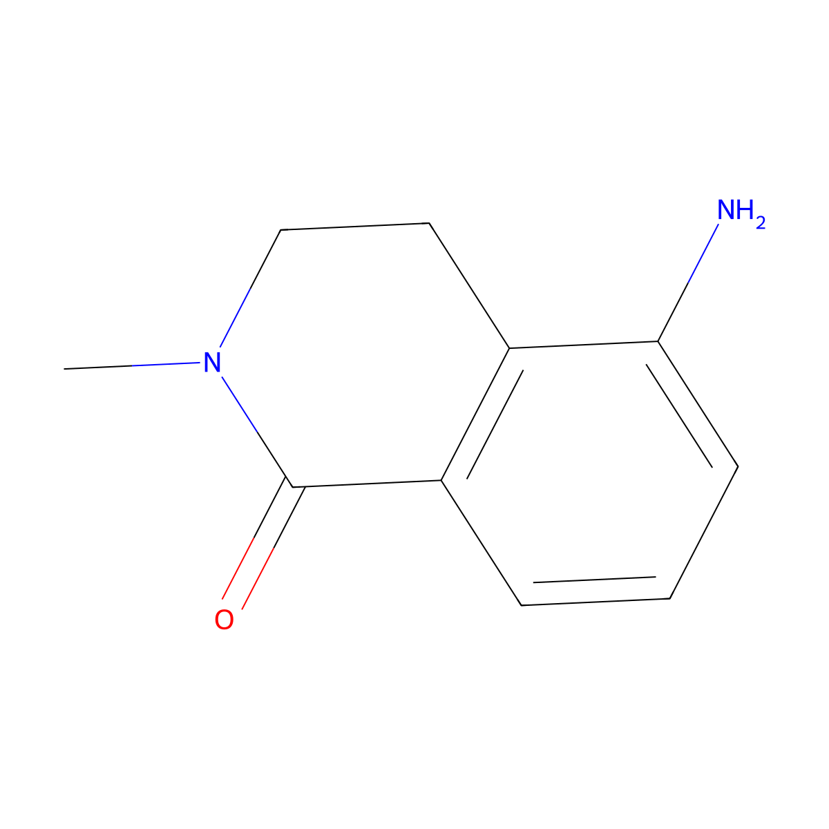 5-Amino-2-methyl-1,2,3,4-tetrahydroisoquinolin-1-one molecular structure, CAS 118206-31-8