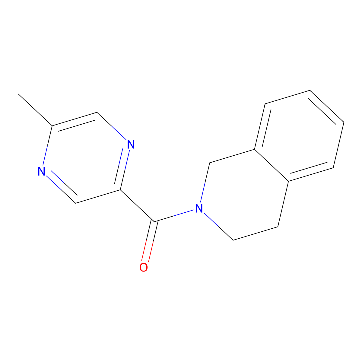 3,4-dihydro-1H-isoquinolin-2-yl-(5-methylpyrazin-2-yl)methanone molecular structure, CAS 1182103-13-4