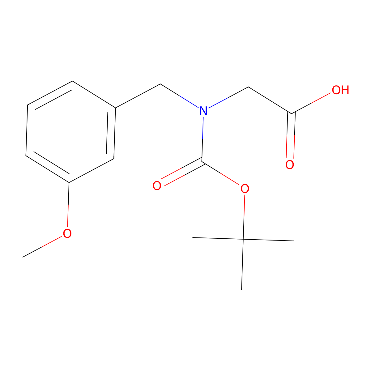 N-Boc-3-methoxybenzyl-glycine molecular structure, CAS 1182151-89-8